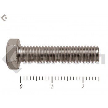 Болты с полной резьбой, нержавеющие DIN933 А2 5х 25 "МОСКРЕП" (500шт) МОСКРЕП