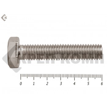 Болты с полной резьбой, нержавеющие DIN933 А2 10х 60 "МОСКРЕП" (50 шт) МОСКРЕП