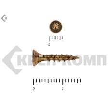 Саморезы Конструкционные, потай Torx, желтый цинк3.5х 16 мм (100 шт) Rusconnect