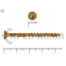 Саморезы Конструкционные, потай Torx, желтый цинк3.5х 45 мм (20 шт) Rusconnect