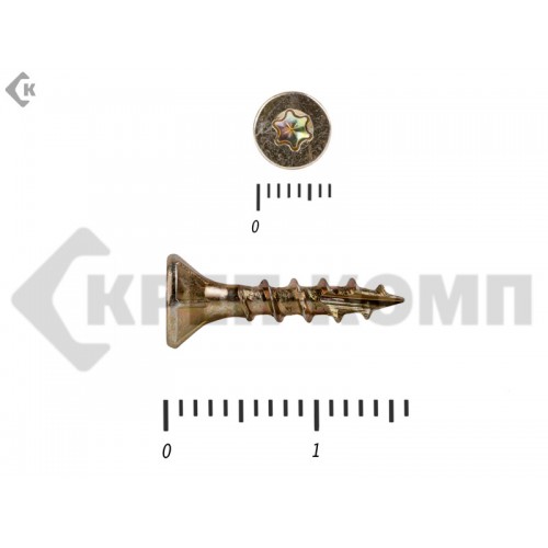 Саморезы Конструкционные, потай Torx, желтый цинк4.0х 16 мм (50 шт) Rusconnect Саморезы Конструкционные, потай Torx, желтый цинк4.0х 16 мм (50 шт) Rusconnect