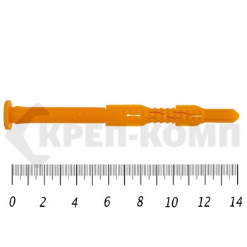 Дюбель рамный без шурупа 10х 140 БОРТ полипропилен под м6 (50 шт) Prokrep