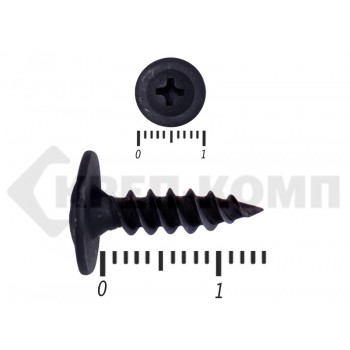 Саморез с прессшайбой острый Чёрный фосфат 4,2х16 Малая фасовка (120шт) Prokrep