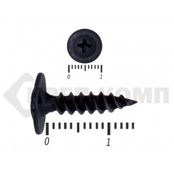 Саморез с прессшайбой острый Чёрный фосфат 4,2х14 Малая фасовка (125шт) Prokrep