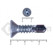 Саморез потай, цинк 6.3 х 25 сверло, DIN 7504P Средняя фасовка (350шт) Prokrep
