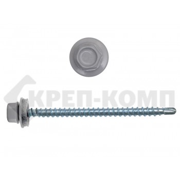 Саморез кровельный 4,8х70 RAL7004, серый К Prokrep (1500шт) Prokrep