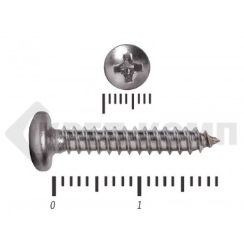 Саморез с полукруглой головкой НЕРЖАВЕЙКА DIN7981 А2 4,2х19 (1000шт) Prokrep