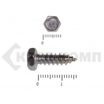 Саморез с шестигранной головой Нержавейка DIN7976 А2 4,8х16 (500шт) Prokrep