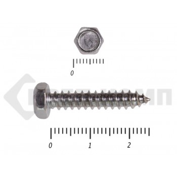 Саморез с шестигранной головой Нержавейка DIN7976 А2 4,8х25 (500шт) Prokrep