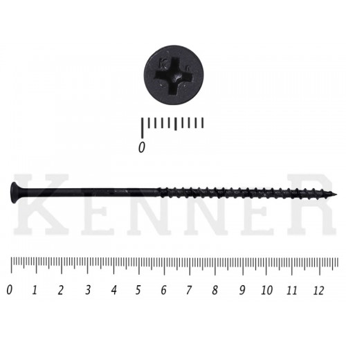 Саморез черный по дереву усиленный Kn KENNER 4,8х127 (10кг/950) KENNER Саморез черный по дереву усиленный Kn KENNER 4,8х127 (10кг/950) KENNER