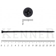 Саморез черный по дереву усиленный Kn KENNER 4,8х152 (10кг/700) KENNER