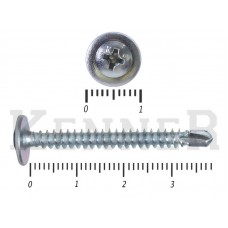Саморез с прессшайбой сверло, усиленный Kn KENNER 4,2х38 (15кг/4350) KENNER