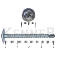 Саморез с прессшайбой сверло, усиленный Kn KENNER 4,2х41 (15кг/4150) KENNER
