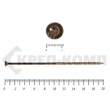 Саморезы Конструкционные, потай Torx, желтый цинк6.0х200 мм Prokrep (100 шт) Prokrep