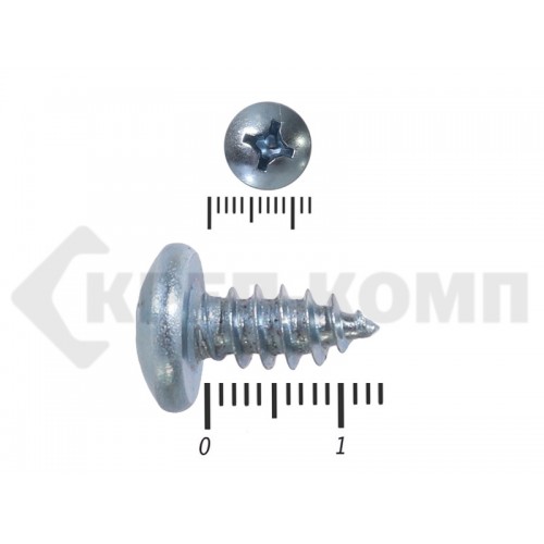 Шуруп с полукруглой головкой DIN7981 6,3х 13 (5500шт) Prokrep Шуруп с полукруглой головкой DIN7981 6,3х 13 (5500шт) Prokrep