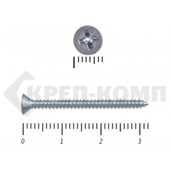 Саморез потай цинк DIN 7982 2,9х32 (15000шт) Prokrep