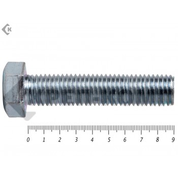 Болт полная резьба, цинк DIN933 30х 90 пр.10,9 (25кг/36) Prokrep