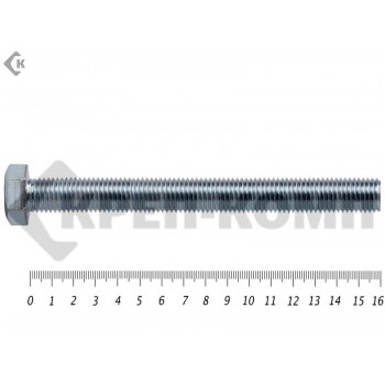 Болт полная резьба, цинк DIN933 30х160 пр.10,9 (25кг/24) Prokrep