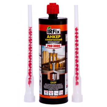 Химический анкер 410 ml, PRO-3000 EASF эпокси-акрилат, универсальн + 2 насадки, IRFIX (шт.) IRFIX