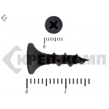 Саморез черный по дереву 3,5х16 Малая фасовка (150шт) Prokrep