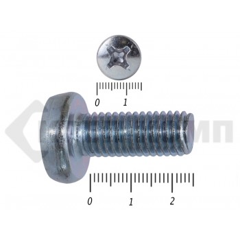 Винт полуцилиндрическая головка,цинк DIN7985,10х25 Средняя фасовка (100шт) Prokrep