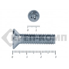 Винт потайной,цинк DIN965 8х 30 (200шт) Prokrep