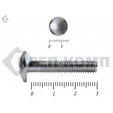 Болт мебельный, цинк DIN607 с усом 6х 30 пр.5,8 Фасовка МОСКРЕП (300шт) МОСКРЕП