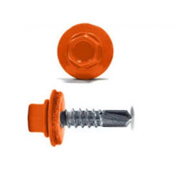 Саморез кровельный 4,8х29 RAL2004, оранжевый К Prokrep (3500шт) Prokrep