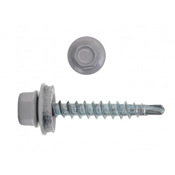 Саморез кровельный 4,8х35 RAL7035, светло серый К Prokrep (3000шт) Prokrep