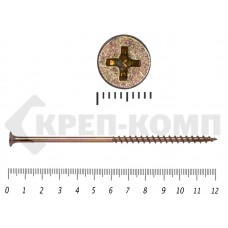 Саморез жёлтый цинк PH-2, по дереву 4,8х120 (1500шт) Prokrep