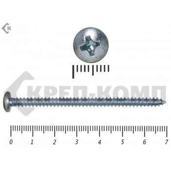 Шуруп с полукруглой головкой DIN7981 4,8х70 (1500шт) Prokrep