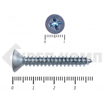 Саморез потай цинк DIN 7982 5,5х38 Малая фасовка (35шт) Prokrep