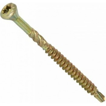 Саморезы для паркета и массивной доски со сверлом 3,2х35 мм (500 шт) Prokrep Желтый цинк Prokrep