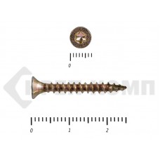 Саморезы Конструкционные, потай Torx, желтый цинк3.0х 25 мм Prokrep (500 шт) Prokrep