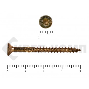 Саморезы Конструкционные, потай Torx, желтый цинк3.5х 40 мм Prokrep (500 шт) Prokrep