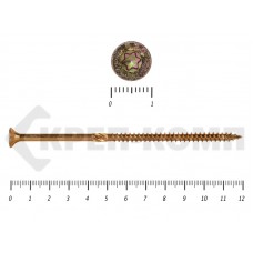 Саморезы Конструкционные, потай Torx, желтый цинк5.0х120 мм Prokrep (100 шт) Prokrep