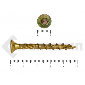 Саморезы Конструкционные, потай Torx, желтый цинк6.0х 50 мм Prokrep (200 шт) Prokrep