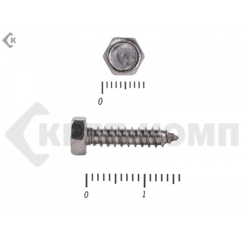 Саморез с шестигранной головой Нержавейка DIN7976 А2 5,5х19 (7500шт) Prokrep Саморез с шестигранной головой Нержавейка DIN7976 А2 5,5х19 (7500шт) Prokrep