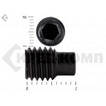 Винт установочный с внутр.шестигранником DIN 915 10 х 10 пр.12,9 с цапфой МОСКРЕП (100 шт.) МОСКРЕП