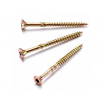 Саморезы Конструкционные, потай Torx, желтый цинк8.0х180 мм Prokrep (100 шт) Prokrep