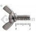 Винт-барашек, американский тип НЕРЖАВЕЙКА DIN 316 А2 6х10 (100 шт) Prokrep