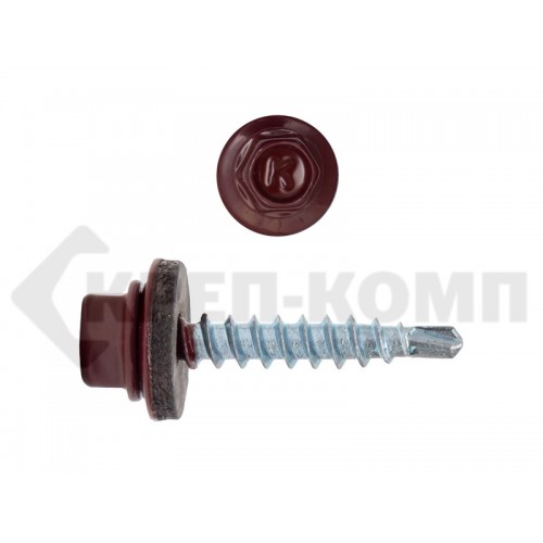 Саморез кровельный 4,8х29 RAL3005, красное вино К Prokrep Средняя фасовка (250шт) Prokrep Саморез кровельный 4,8х29 RAL3005, красное вино К Prokrep Средняя фасовка (250шт) Prokrep