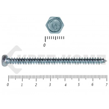 Шуруп с шестигранной головкой DIN7976 5,5х70 (2000шт) Prokrep