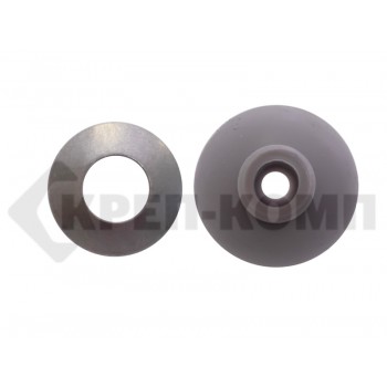 Шайба для поликарбоната, с зонтичным EPDM, Серая 7х25 (1800шт) Prokrep
