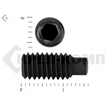 Винт установочный с внутр.шестигранником DIN 915 6 х 16 пр.10,9 с цапфой МОСКРЕП (100 шт.) Prokrep