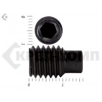 Винт установочный с внутр.шестигранником DIN 915 10 х 16 пр.10,9 с цапфой МОСКРЕП (100 шт.) МОСКРЕП