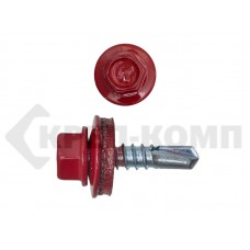 Саморез кровельный 4,8х19 RAL3003, красный рубин К Prokrep (4500шт) Prokrep