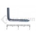 Шуруп с костылём L-образный 3 х 20 Малая фасовка (20шт) Prokrep