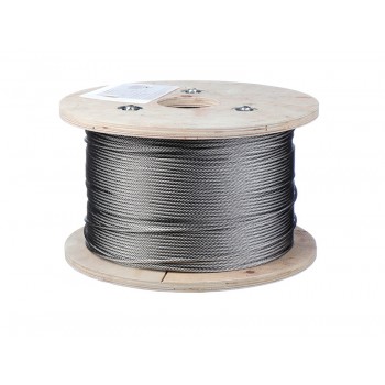 Трос для растяжки нержавейка ART 8379 7х7 А2 4 мм (250 метров) Prokrep