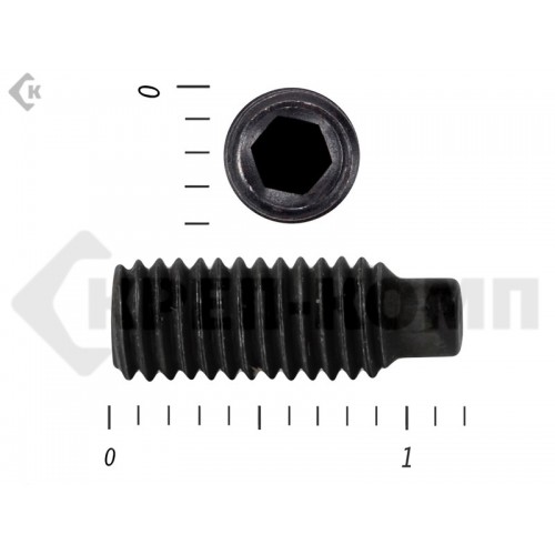Винт установочный с внутр.шестигранником DIN 915 4 х12 пр.12,9 с цапфой МОСКРЕП (100 шт.) МОСКРЕП Винт установочный с внутр.шестигранником DIN 915 4 х12 пр.12,9 с цапфой МОСКРЕП (100 шт.) МОСКРЕП